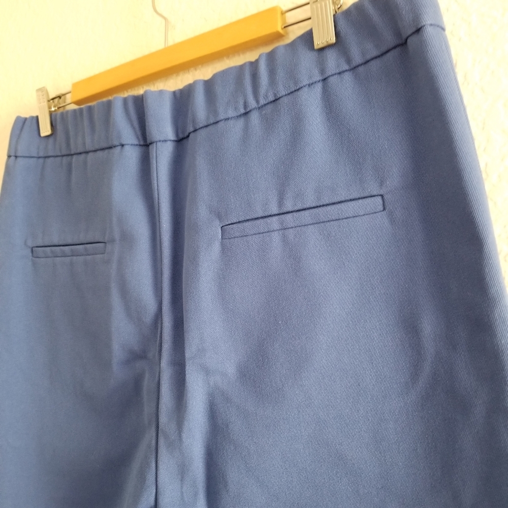 Marni Classic Tapered Leg Cropped Pants Size 10 Blue - Picture 8 of 10